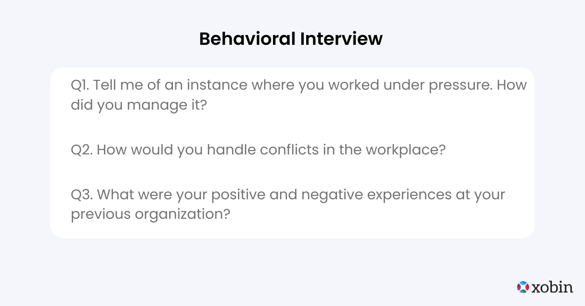 Behavioral Interviewing