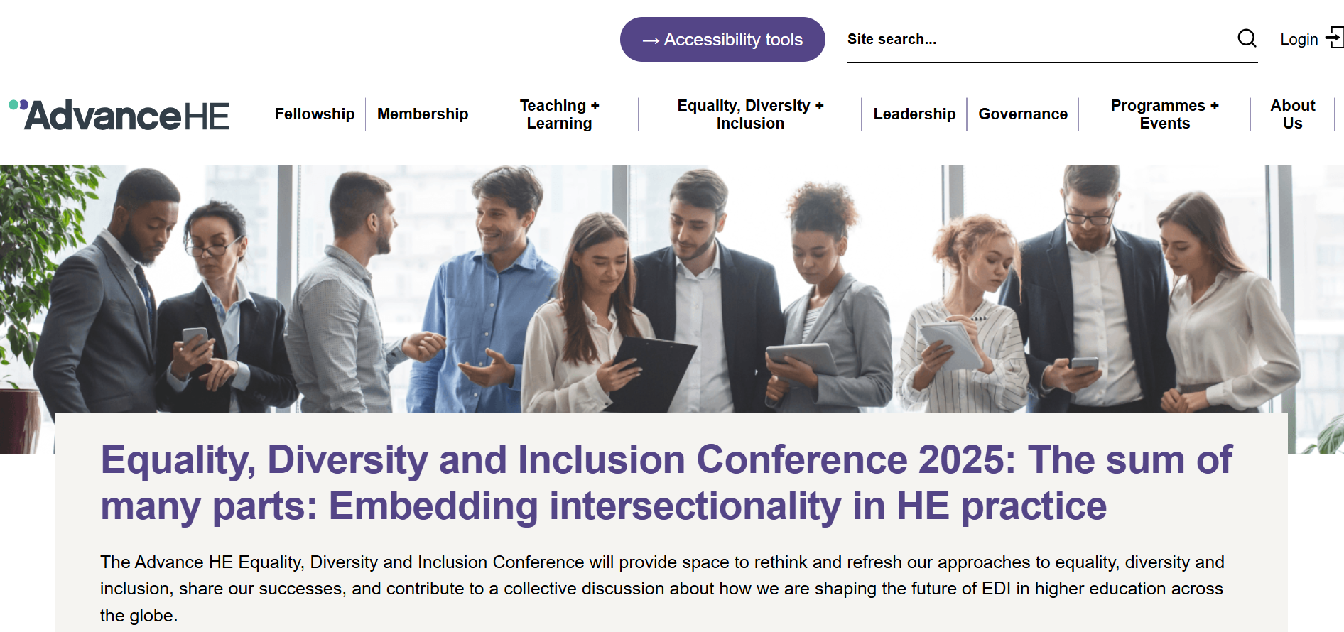 Advance HE Equality, Diversity and Inclusion Conferences 2025