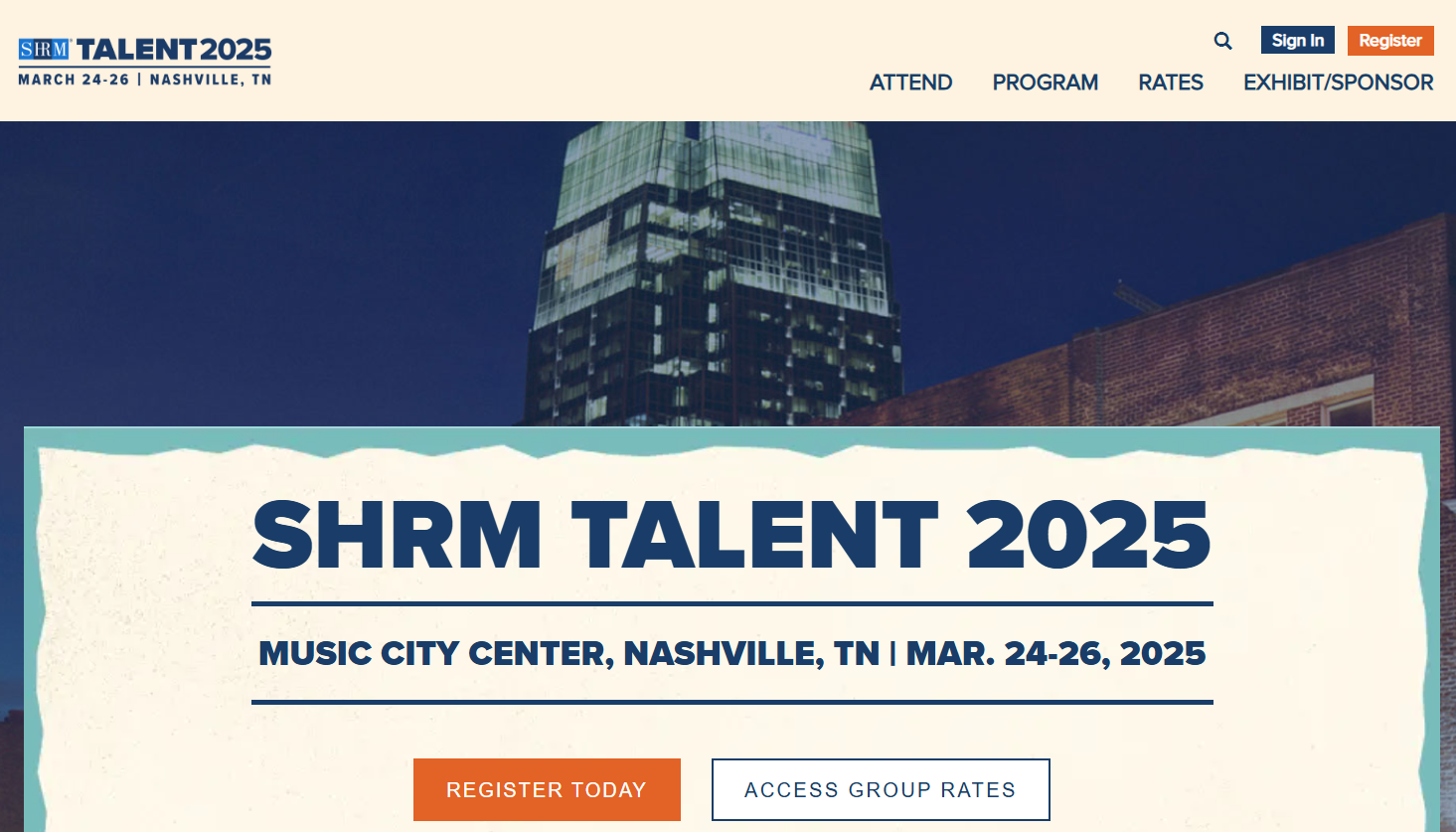 SHRM Talent HR Conferences 2025