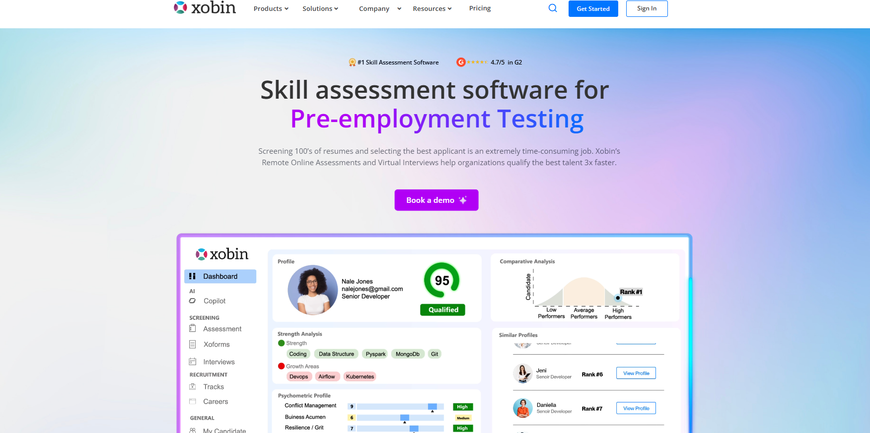 Xobin Talent Assessment Tool