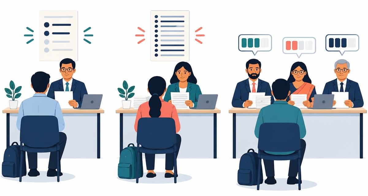Different test versions and interview panels produce inconsistent campus screening scores
