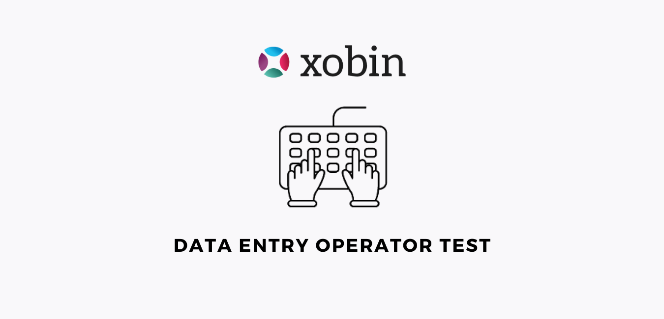 Data Entry Operator Assessment Test Xobin