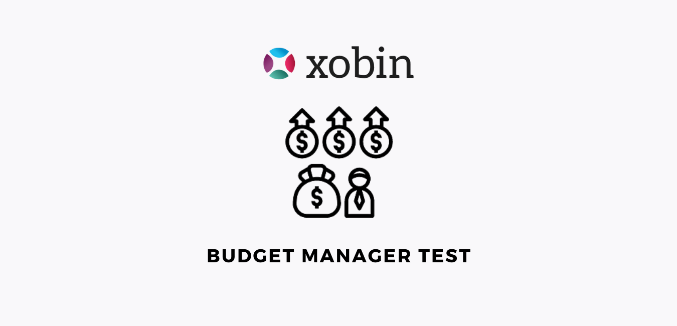 BUDGET MANAGER TEST