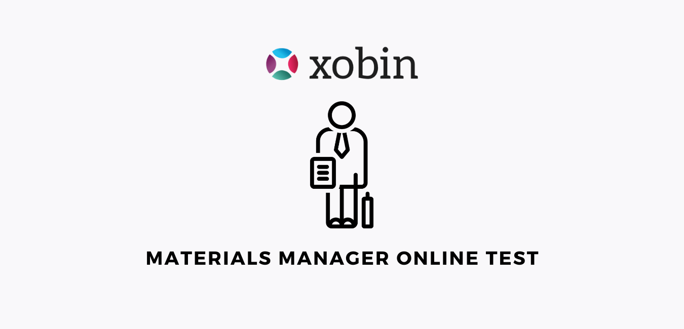 Materials Manager Online Test
