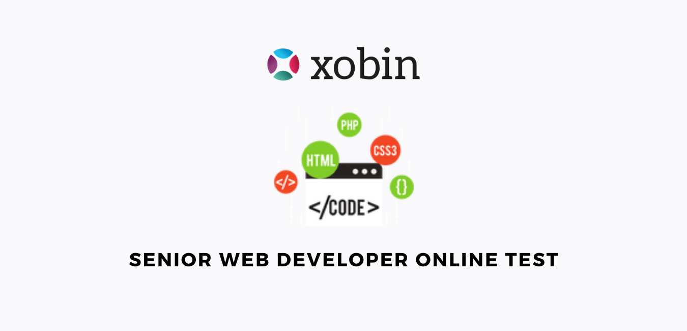 Senior Web Developer Online Test