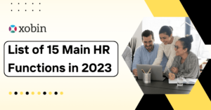 List of 15 main HR functions in 2023