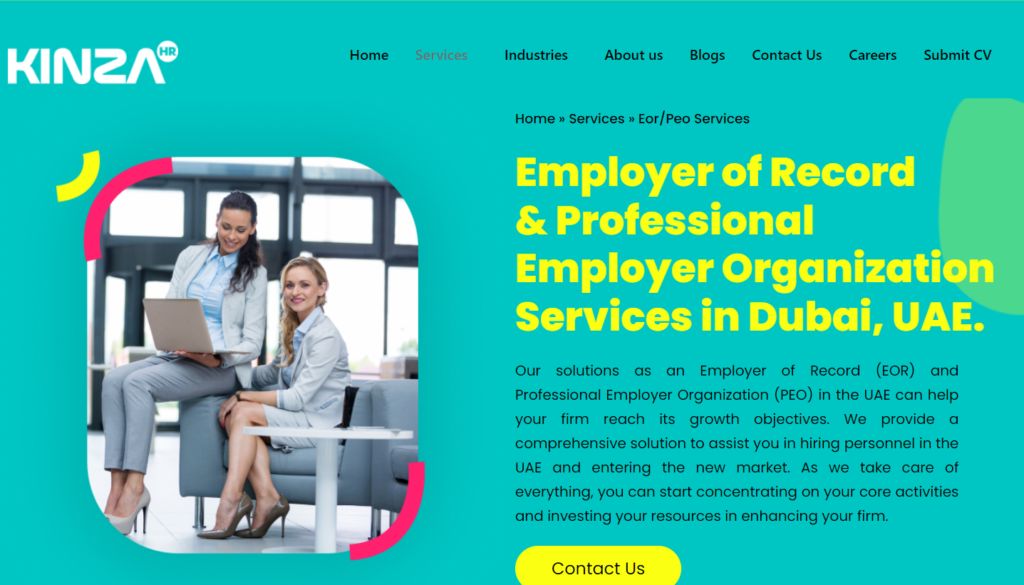 Kinza HR: Employer of record services in Dubai