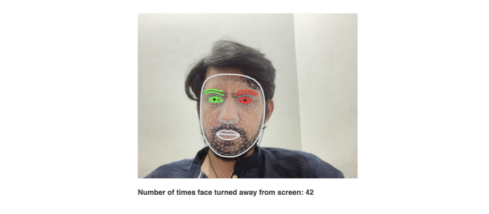 Eye Tracking Screen Recording Proctoring Feature