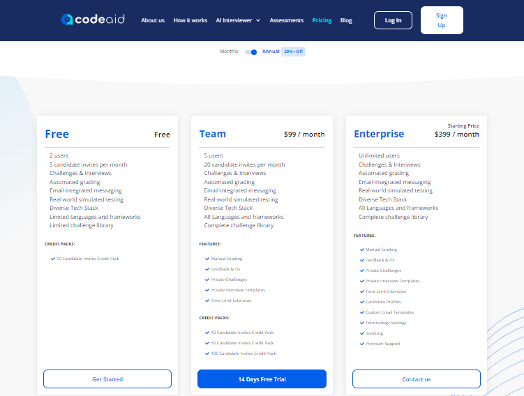 Codeaid Pricing