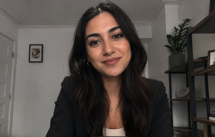Candidate on video call
